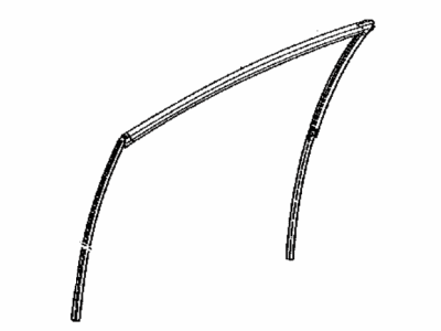 Toyota 68151-52241 Run,  Front Door Glass,  LH
