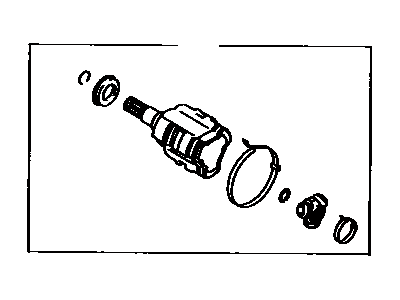 Toyota 43403-19075 Joint Set, Front Axle Inboard, Driver Side
