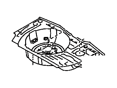 1992 Toyota Corolla Floor Pan - 58311-12120