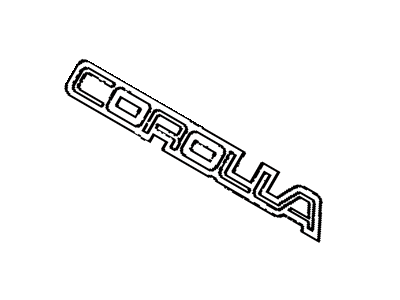 Toyota 75442-12860 Nameplate