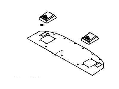 Toyota 64330-1A180-03 Panel Assy,  Package Tray Trim