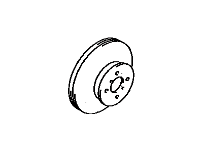 Toyota 43512-12250 Disc, Front