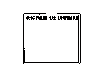 Toyota 17792-16520 Vacuum Diagram