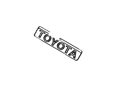 Toyota 75311-1A580 Nameplate