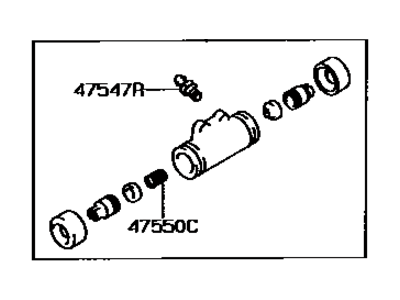 Toyota Corolla Wheel Cylinder - 47570-20040