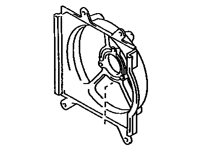 Toyota Corolla Fan Shroud - 16711-15220