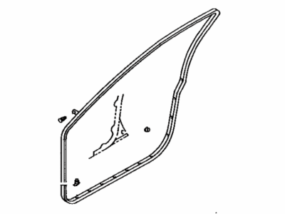 Toyota 67862-12690 Door Weatherstrip