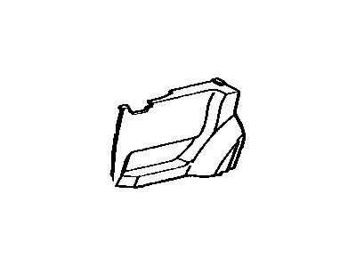Toyota 62510-14410-04 Board, Quarter Inside Trim, Passenger Side
