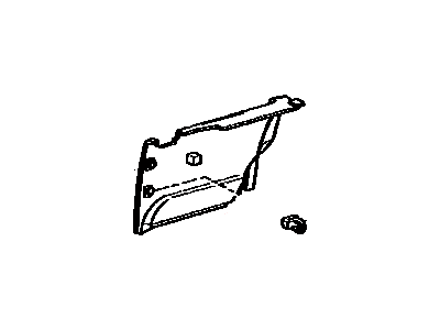 Toyota 62520-14410-04 Board, Quarter Inside Trim, Driver Side
