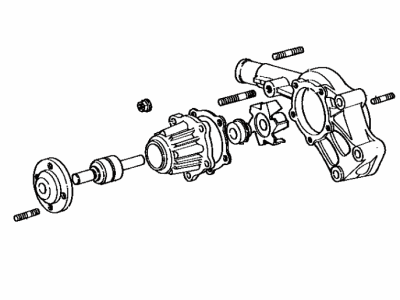 Toyota 16120-45100 Cover Assembly, Water Pump