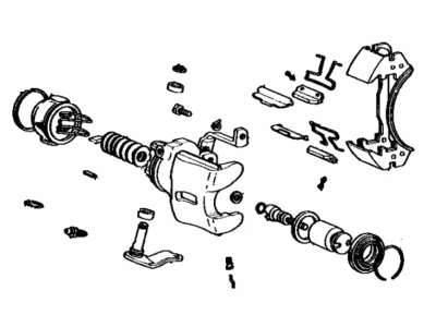 Toyota 47750-14110 Cylinder Assembly, Disc Brake, Rear Driver Side