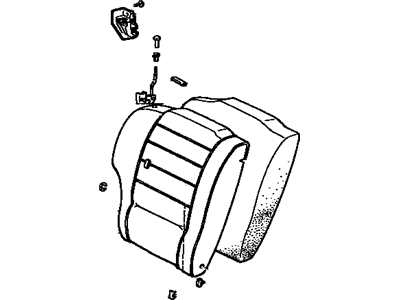 Toyota 71490-14080-01 Back Assembly, Rear Seat, Driver Side (For Separate Type) 71490-14080-01 Toyota Back Assembly, Rear Seat, Driver Side (For Separate Type) Illustration 1 of 1