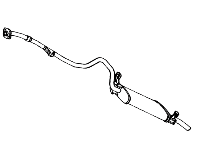 Toyota 17430-35050 Pipe Assembly, Exhaust, Tail