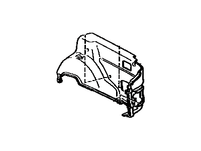 Toyota 64730-14020-04 Panel Assembly, Deck Side Trim, Passenger Side