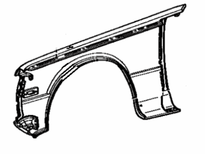 Toyota 53801-14401 Fender Sub-Assembly, Front Passenger Side
