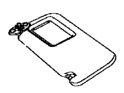 Toyota 74320-12G70-B0 Visor Assembly, Driver Side