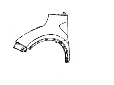 Toyota 53802-10710 Fender Sub-Assy,  Front LH