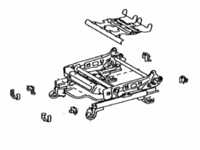 Toyota 71110-06120 Frame Assy,  Front Seat W/Adjuster,  RH