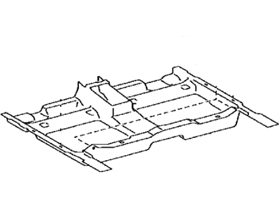 Toyota 58540-06050-A0 Carpet Assy,  Floor,  Rear