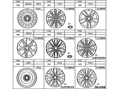 Toyota 42611-06D80 Wheel,  Disc