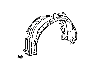 Toyota 53876-06121 Liner,  Front Fender,  LH