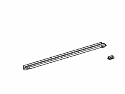 Toyota 68173-06080 Weatherstrip,  Rear Door Glass,  Inner RH