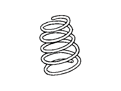 Toyota 48132-06210 Spring,  Front Coil,  LH