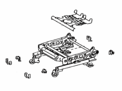 Toyota 71110-06130 Frame Assembly, Front Seat W/Adjuster, Passenger Side