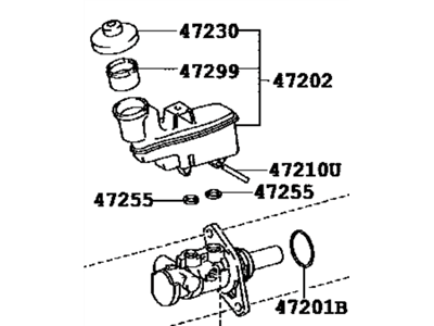 Toyota 47201-06440 Cylinder Sub-Assy,  Brake Master