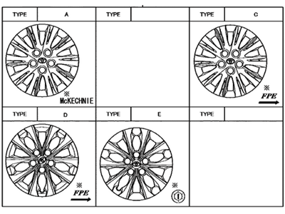 Toyota 42602-06120 Cap,  Wheel