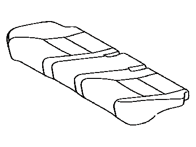 Toyota 71075-06A90-C2 Cover,  Rear Seat Cushion (For Bench Type)