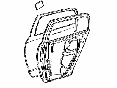 Toyota 67004-52322 Panel Sub-Assembly, Rear Door, Driver Side