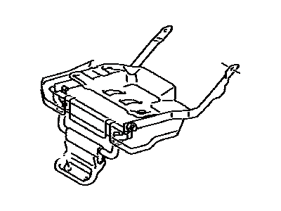 Toyota 71650-42030 Frame Sub-Assy,  Rear Seat Cushion,  RH