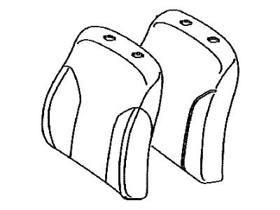 Toyota 71558-52N61-B1 Pad,  Front Seat Back W/Cover,  LH