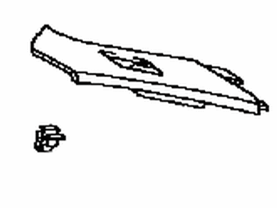 Toyota 74231-52310-B0 Panel,  Front Armrest Base,  Upper RH