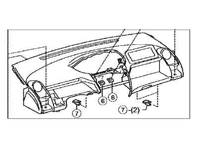 Toyota 55302-52010-B0 Panel Sub-Assembly, Instrument, Upper