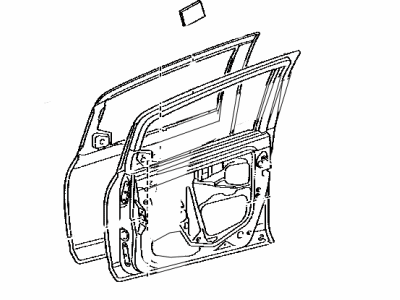 Toyota 67001-52350 Panel Sub-Assembly, Front Door, Passenger Side