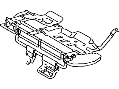 Toyota 71016-60180 Frame Sub-Assembly, Rear Seat Cushion, Driver Side