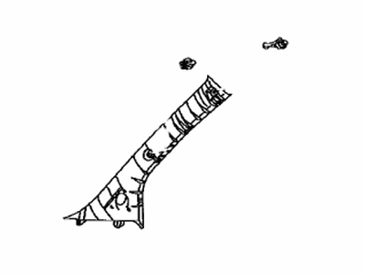 Toyota 62211-52120-B1 Garnish,  Front Pillar,  RH
