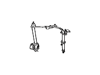 Toyota 73310-52022-C0 Belt Assy,  Rear Seat,  Outer Center