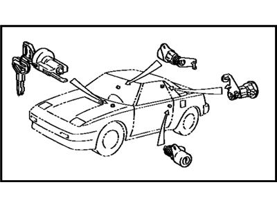 Toyota 69005-17060-05 Cylinder Set,  Lock