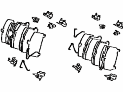 Toyota Tercel Brake Pad Set - 04465-YZZA2
