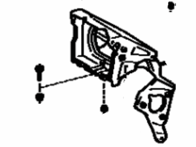Toyota 54110-17010 Sealed Beam Bracket