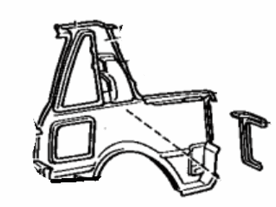 Toyota 61601-17906 Panel, Quarter, Passenger Side