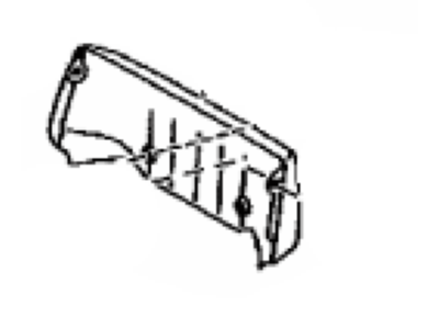 Toyota C7986-D1270-B1 Cover,  Rear Seat Turn Guard