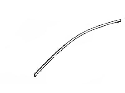 Toyota 75753-12100 Moulding,  Front Door Window Frame,  Upper RH