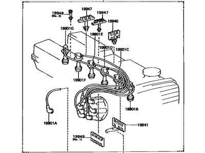 Toyota Cressida Spark Plug Wire - 90919-21437