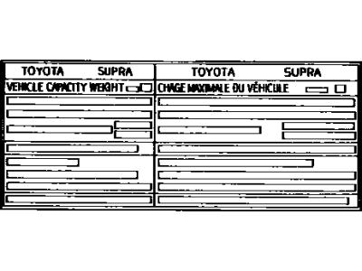 Toyota 42661-14450 Label