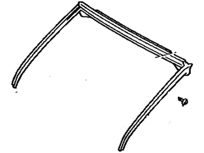Toyota 63251-14061 Weatherstrip, Front