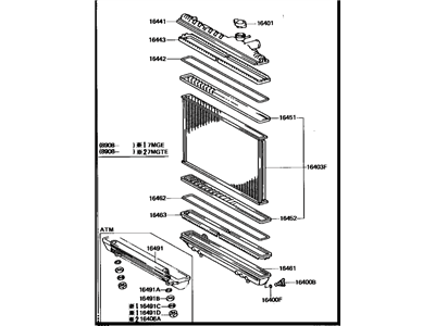 Toyota Supra Radiator - 16400-42240